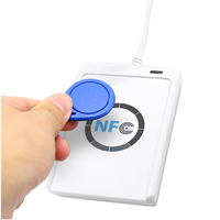 Lecteur/graveur de cartes intelligentes sans contact NFC ACR122U USB2.0 424kbps 13.56MHz ABS pour ISO 14443A, distance de lecture 0-3m