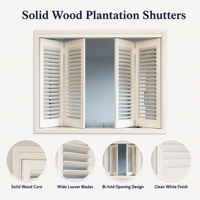 Porte intérieure pliante sur mesure en bois massif avec persiennes réglables pour chambre à coucher, contrôle de la lumière et intimité