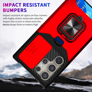 Fundas de teléfono con soporte de anillo de lujo <span class=keywords><strong>para</strong></span> Samsung <span class=keywords><strong>Galaxy</strong></span> S25 S24 S23 S22 <span class=keywords><strong>S21</strong></span> <span class=keywords><strong>Ultra</strong></span> Shock Metal Camera Protection Back <span class=keywords><strong>Cover</strong></span> - Product Image 5