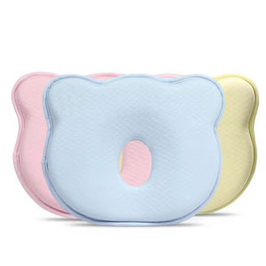 Oreiller pour bébé en mousse à mémoire de forme en coton doux et respirant pour nouveau-né avec un design mignon d'ours, <span class=keywords><strong>coussin</strong></span> de <span class=keywords><strong>soutien</strong></span> de la tête - Product Image 1