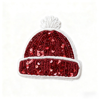 Patchs thermocollants personnalisés en tissu sergé 3D brodé chenille et sequins pour vêtements et chapeaux – Vente en gros