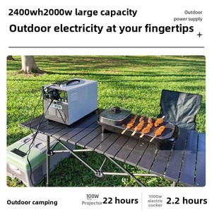 เครื่องกำเนิดพลังงานแบบพกพา220V 2000W 3200Wh ลิเธียมเหล็กฟอสเฟตแบบพกพาเครื่องกำเนิดไฟฟ้าพลังงานแสงอาทิตย์เอ็มพีพีทีบริสุทธิ์แบบพกพา - Product Image 6