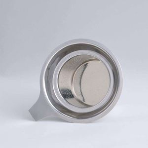 Customized Eco-Friendly Reusable Metal 304 Stainless Steel <b>Infuser</b> With Handle Loose Leaf Mesh Portable <b>Tea</b> Strainers - Product Image 2