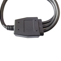 Cable de datos de extensión OBD OBD2, 16 Pines, 1 x codo macho a 3 x hembra