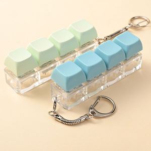 Hot Selling Single Key Multi Key Decompression Keychain Mechanical <b>Keyboard</b> Button Stress Relief Toy Creative Pendant - Product Image 4
