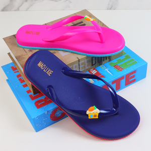 <span class=keywords><strong>Chanclas</strong></span> de venta directa de fábrica, <span class=keywords><strong>Chanclas</strong></span> de PVC Estilo Hawaiano para damas - Product Image 2
