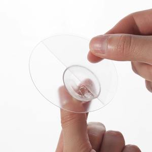 Ganchos de succión engrosados, redondos, de un solo gancho, capacidad de carga de 1-3 kg, sin clavos, juego de accesorios de plástico para baño - Product Image 5