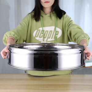 Vaporera grande <span class=keywords><strong>de</strong></span> <span class=keywords><strong>acero</strong></span> <span class=keywords><strong>inoxidable</strong></span>, vaporizador <span class=keywords><strong>de</strong></span> alimentos para hotel, restaurante, 52cm, 47cm - Product Image 5