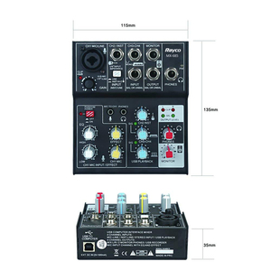 Mixer Audio sound card, USB Audio interface, 48V Phantom power supply for condenser microphone-engrave on <span class=keywords><strong>the</strong></span> computer/notebook/Macbook/ - Product Image 1