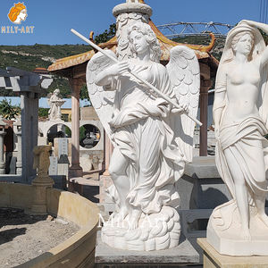 Grandes statues d'<span class=keywords><strong>ange</strong></span> <span class=keywords><strong>gardien</strong></span> <span class=keywords><strong>en</strong></span> <span class=keywords><strong>pierre</strong></span> Sculpture d'<span class=keywords><strong>ange</strong></span> debout <span class=keywords><strong>en</strong></span> marbre blanc <span class=keywords><strong>pour</strong></span> <span class=keywords><strong>jardin</strong></span> - Product Image 3