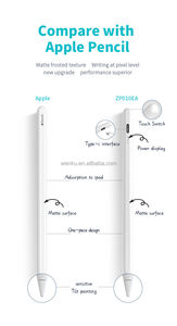 <span class=keywords><strong>ปากกา</strong></span>สไตลัส WENKU WKZP010EA สำหรับ Pencil รุ่นที่ 2 พร้อมไฟ LED แม่เหล็ก <span class=keywords><strong>ปากกา</strong></span>เขียนแบบ Capacitive รองรับการตรวจจับมุมเอียง สำหรับ iPad - Product Image 5