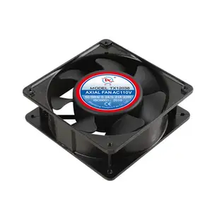 120x120x38mm 12038 kol rulman 220V AC soğutma fanı 110V 380V 120mm 2600RPM endüstriyel AC eksensel fanlar