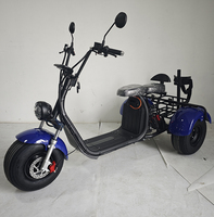 Scooter Eléctrico EEC de 2000W, 60v20ah, con GPS, Tres Ruedas, Tipo Harley, Neumáticos Anchos, para Adultos, Carrito de Golf