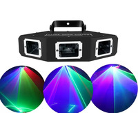 Son activé 3 yeux rouge vert bleu croix-couleur DJ lumières laser pour scène salle de fête Disco boîte de nuit DMX512 contrôle