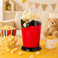 Schneller Ölfreier Kompakter Elektrischer Popcorn-Maker mit Transparenter Kammer und Ein-Knopf-Bedienung für Heimküchen