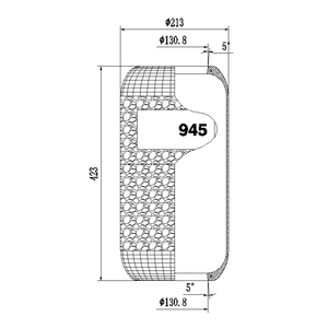 Fuelle de aire con resorte de aire para autobús 945N, piezas de autobús con resorte de aire para camión de 556-03-9014 - Product Image 1