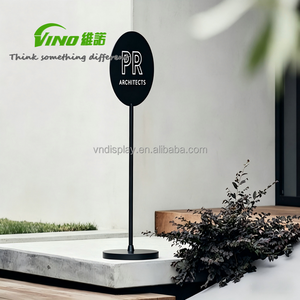 Exhibidor de Pie para Letreros de Metal Negro, Estilo Dual, para Tiendas Minoristas y Eventos, Soporte de Metal Autoadhesivo para Pancartas - Product Image 1