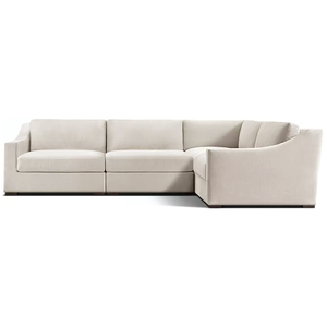 Elegante Set di Divani <span class=keywords><strong>Modena</strong></span> con Braccioli Inclinati, Divano Componibile per Interni di Edifici Commerciali, Cuscini in Tessuto Personalizzabili per Hotel e Ville - Product Image 4
