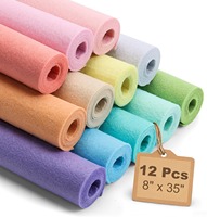 Rouleaux de feutre rigide de qualité supérieure pour projets DIY faits main pour les enfants à l'école, feutre non tissé