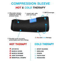 Attelle de compression froide pour cheville avec gel, manchon de soutien pour entorse et soin du tendon d'Achille