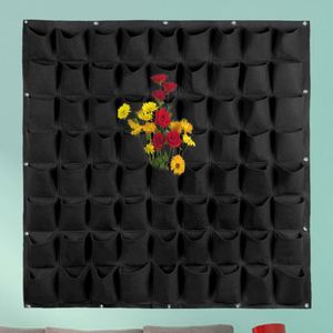 7 18 36 64 72 Pockets Living Wall Hanging Planter Grow Bags Felt Fabric Vertical Garden Supplier - Product Image 1