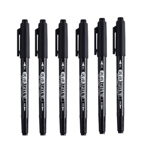 Bolígrafos de dibujo de secado rápido de doble punta, marcador de pintura permanente para papel de madera, caligrafía, álbum de recortes, escritura DIY, embalaje Suelto - Product Image 1