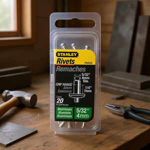 Remaches Stanley de aluminio de 5/32 pulgadas y 4 mm, paquete de 20 - Product Image 3