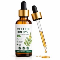 Extrait de feuille de molène en gouttes liquides orales OEM pour adultes unisexe, produits de beauté, bienfaits antioxydants, améliore l'immunité, 120 ml