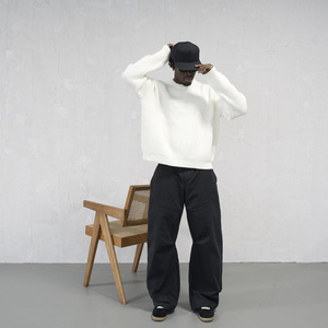 Custom LOGO Men <strong>Sweater</strong> Pullover Loose Wool Knitwear Crew Neck Long Sleeve <strong>Knit</strong> Top Knitted Designer <strong>Knit</strong> <strong>Sweater</strong> for Men - Product Image 3