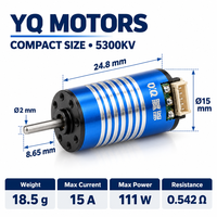 1528 Motor Inrunner Sensor 6200KV 111W 15A 2S Untuk Mobil Model Hobi Balap Drift Mini Rc Skala 1:27