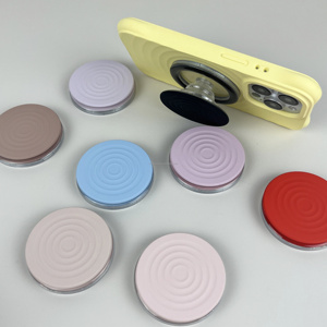 Chất Lỏng Silicone Ổn Định Từ Điện Thoại Di Động Chủ Lượn Sóng Thiết Kế Ánh Sáng Màu Sắc Silicone Điện Thoại Di Động Trường Hợp Đứng Mới Có Thể Gập Lại Khung - Product Image 5