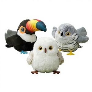 Juguete Eléctrico de Peluche para Gatos, Pájaro Simulado con Sonido para Estimular a los Gatos - Product Image 1