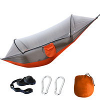 Hamac moustiquaire à ouverture automatique avec barre de maintien, installation rapide, portable et durable pour le camping, la randonnée et les voyages en plein air