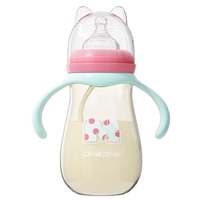 새로운 아기 PP 병 넓은 입 아기 병 안티 헛배 부름 방지 방울 sippy 병