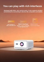 Mini projecteur d'usine 1080p, projecteur compatible 4K Ultra HD WIFI ALR, projecteurs portables pour home cinéma