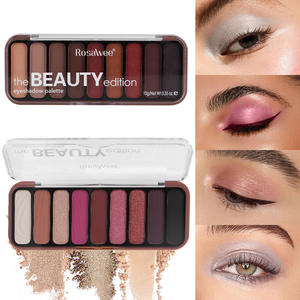 พาเลทอายแชโดว์ 9 สี ขายตรงจากโรงงาน เนื้อซาติน เมทัลลิก ชิมเมอร์ละเอียด เม็ดสีแน่น ติดทนนาน ไม่เลอะ เหมาะสำหรับใช้ในชีวิตประจำวัน - Product Image 6