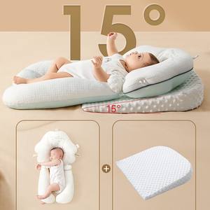 หมอนนอนเด็กรูปตัวยูคุณภาพสูง ระบายอากาศได้ดีและป้องกันศีรษะแบน เหมาะสำหรับการนอนหลับของทารกแรกเกิด - Product Image 4