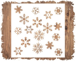 <span class=keywords><strong>Pochoir</strong></span> plastique personnalisé, réutilisable, pour <span class=keywords><strong>peinture</strong></span> murale, joyeux noël, pièces - Product Image 6