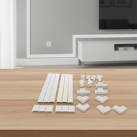 Kit de goulottes de câblage en PVC blanc de 1 pouce sur mesure pour l'assurance qualité – Caisson de câblage électrique en plastique PVC