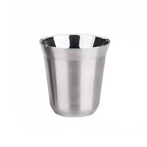 DF White 304 Stainless Steel Children's Double-layer Vacuum Heat-insulated Portable Coffee/Wine/<b>Tea</b> Capsule <b>Cup</b> 80/160ML Outdoor - Product Image 2