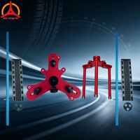 Kit complet de pinces magnétiques pour alignement de roues de camions lourds avec pinces, tiges, règles et aimants pour tous les équipements d'alignement de roues