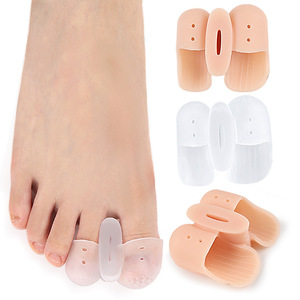 Séparateurs d'orteils en <span class=keywords><strong>silicone</strong></span> souples anti-abrasion, protège-orteils <span class=keywords><strong>pour</strong></span> <span class=keywords><strong>hallux</strong></span> <span class=keywords><strong>valgus</strong></span> et correction des orteils superposés - Product Image 2