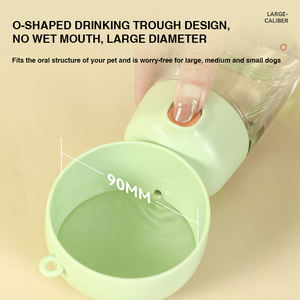 Dispenser air anjing portabel kustom pabrik penjualan terbaik 2025 mangkuk plastik silikon otomatis grosir untuk penggunaan makanan air - Product Image 3