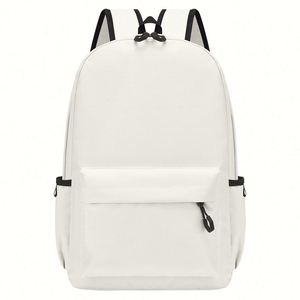 Simple Solid Color <b>Backpack</b> Learning <b>Backpack</b> Leisure Travel <b>Backpack</b> Wholesale - Product Image 6