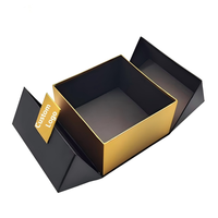 Boîte d'emballage en carton kraft à double porte avec fermeture magnétique, logo personnalisé, doublure en éponge, gaufrage, luxe haut de gamme pour parfum