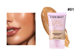 Fond de teint liquide mat perlé imperméable, hydratant, correcteur, couleur bronze blé, or perlé, OEM-ODM pour femmes - Product Image 6