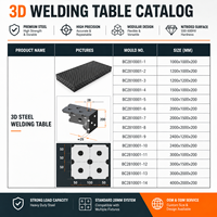 Nouvelle table de soudage modulaire industrielle, système de trous D28, plateforme de fixation en acier Q355 pour le travail des métaux, sans électricité