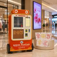 Nouvelle machine distributrice automatique de peinture au sucre Panda AI, créateur d'art sucré haute vitesse, facile à utiliser, libre-service, pour usage commercial
