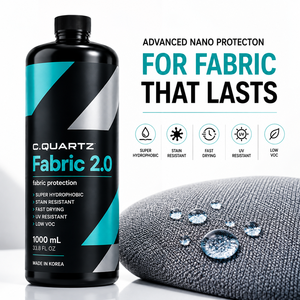 Revêtement Nano pour Tissus CQUARTZ FABRIC 2.0 1000ml Super Hydrophobe Anti-Taches Protection UV pour Sièges de Voiture, Tapis et Textiles - Product Image 6