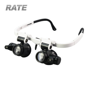 Loupe de tête LED pour cils, loupe de précision réparée NO.9892H-1 8X 23X - Product Image 2